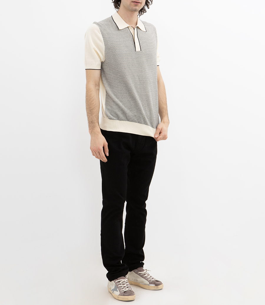 JACQUARD POLO SS