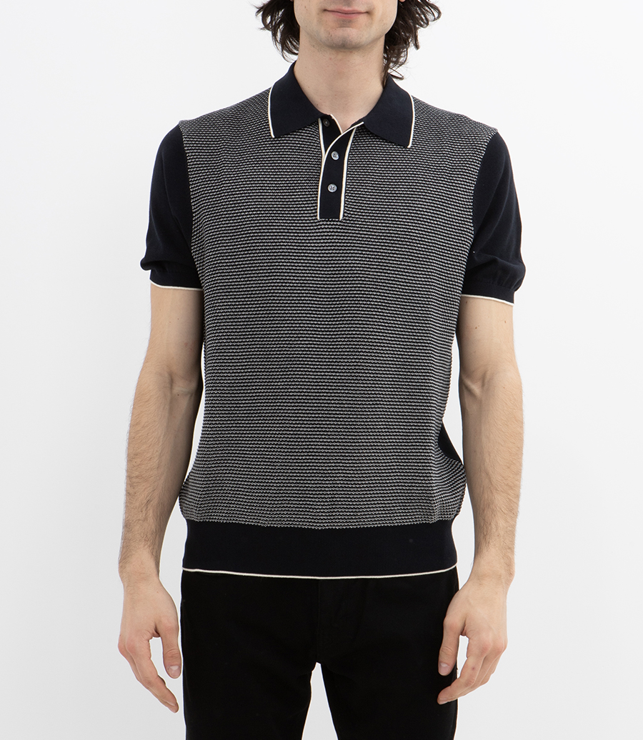 JACQUARD POLO SS
