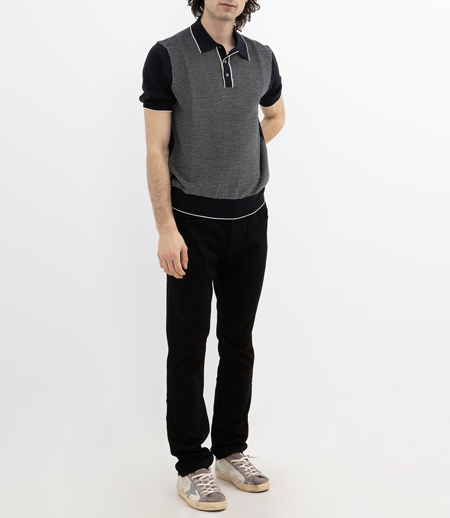 JACQUARD POLO SS
