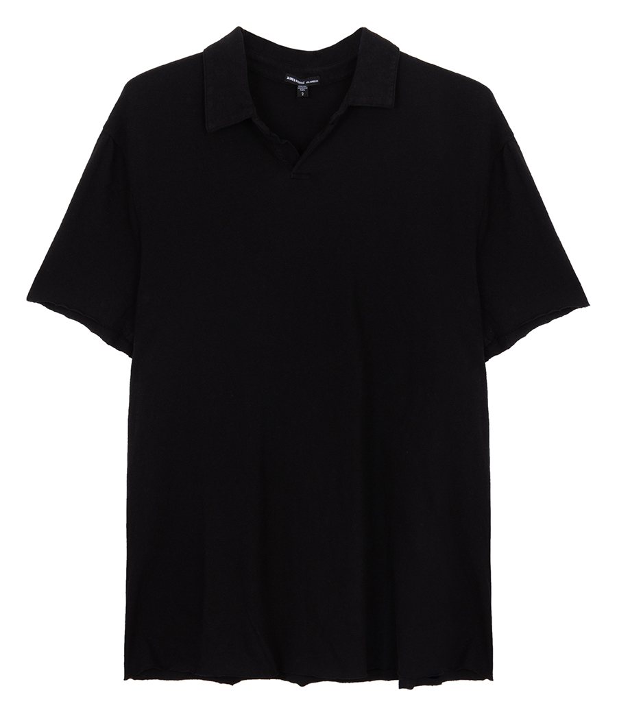 JAMES PERSE - SLUB JERSEY OPEN POLO