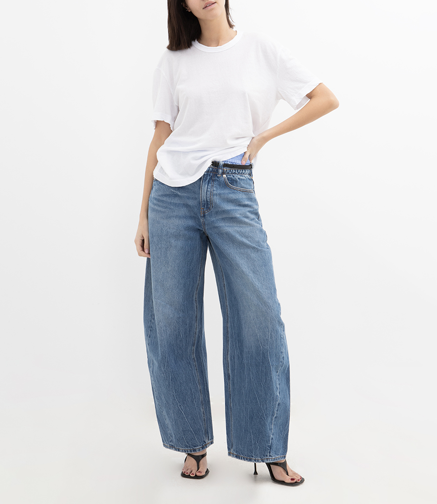 CREPE JERSEY OVERSIZED TEE