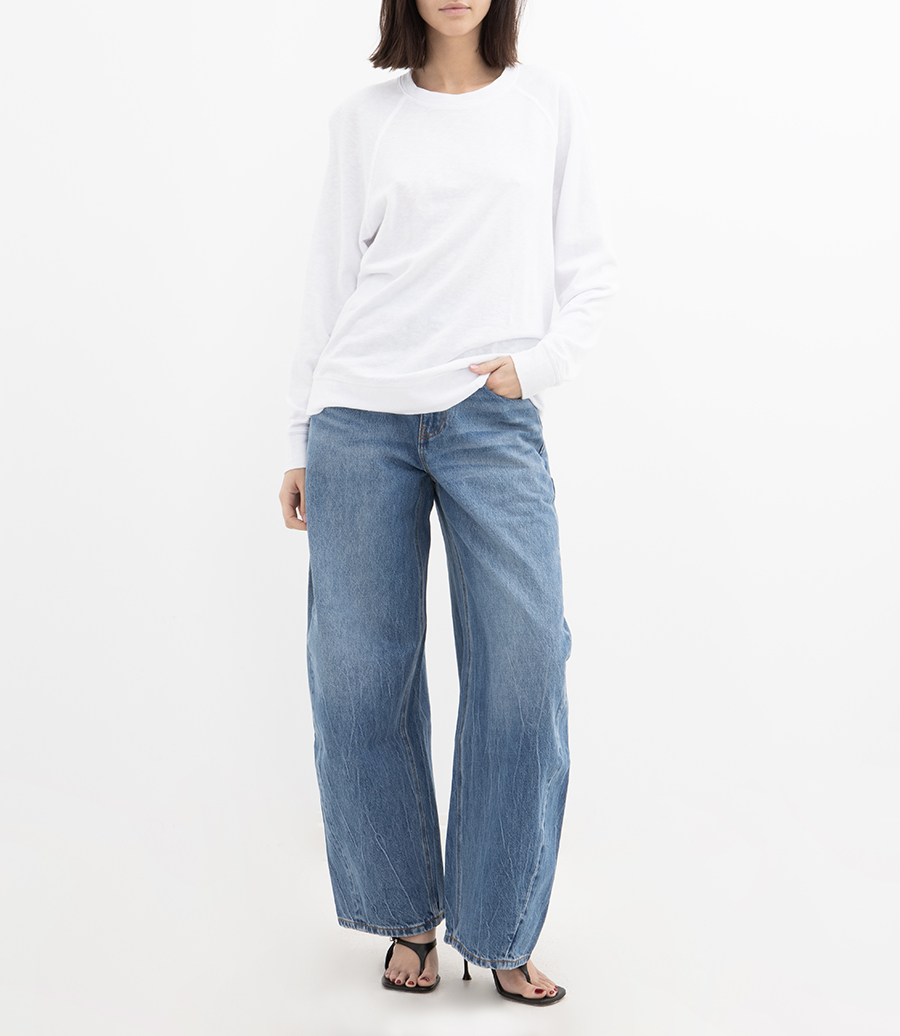 BOYFRIEND FRENCH TERRY RELAXED SWEATSHIRT