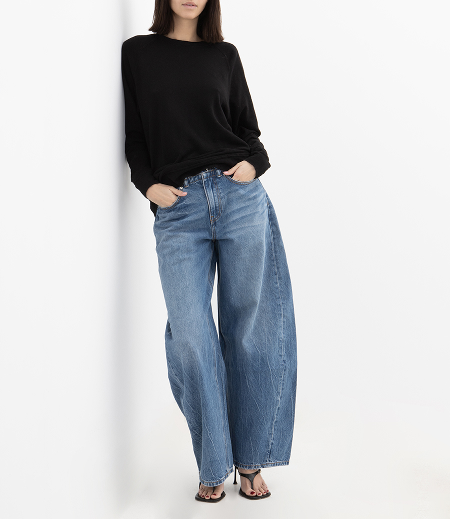 BOYFRIEND FRENCH TERRY RELAXED SWEATSHIRT