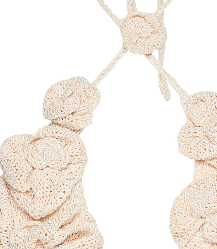CROCHET WRAP HALTER TOP