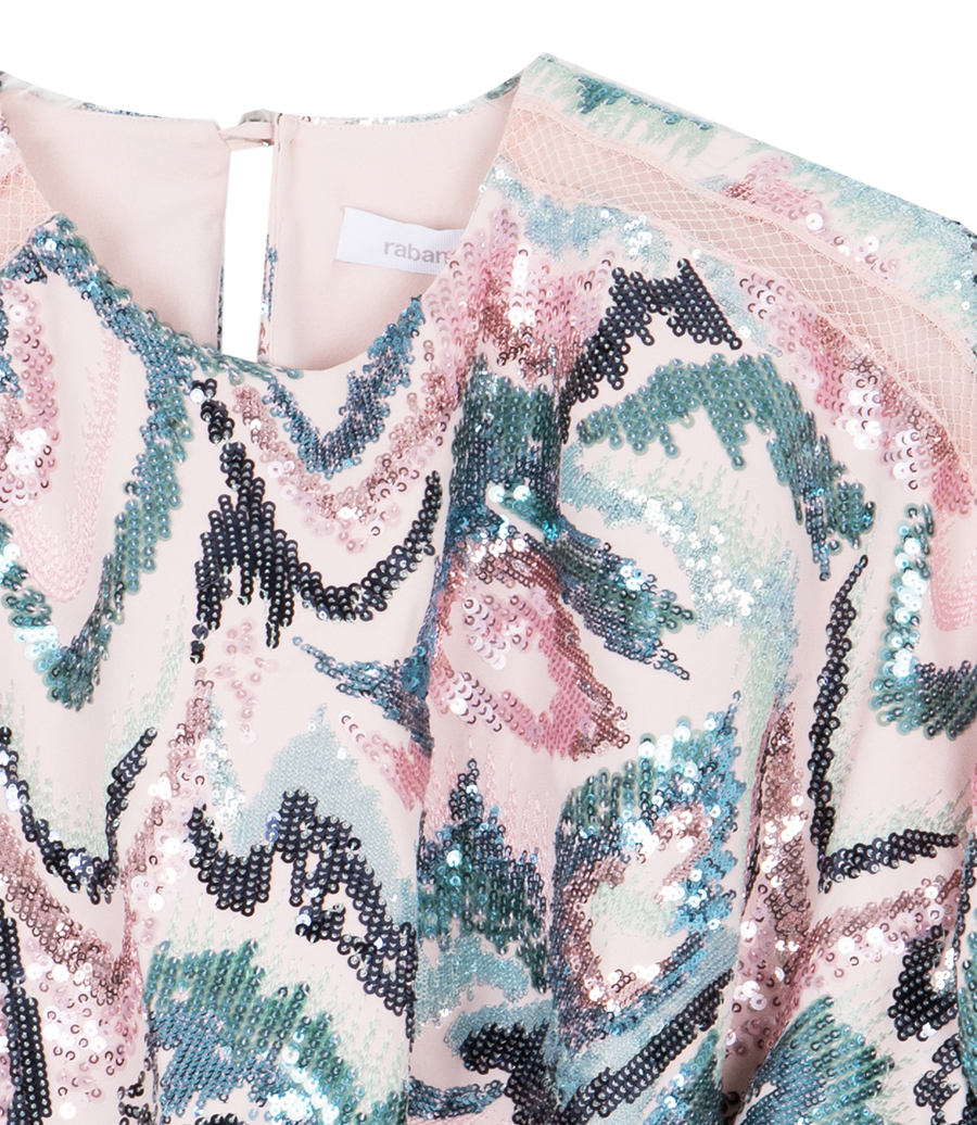 SEQUINS DETAILED CROP TOP