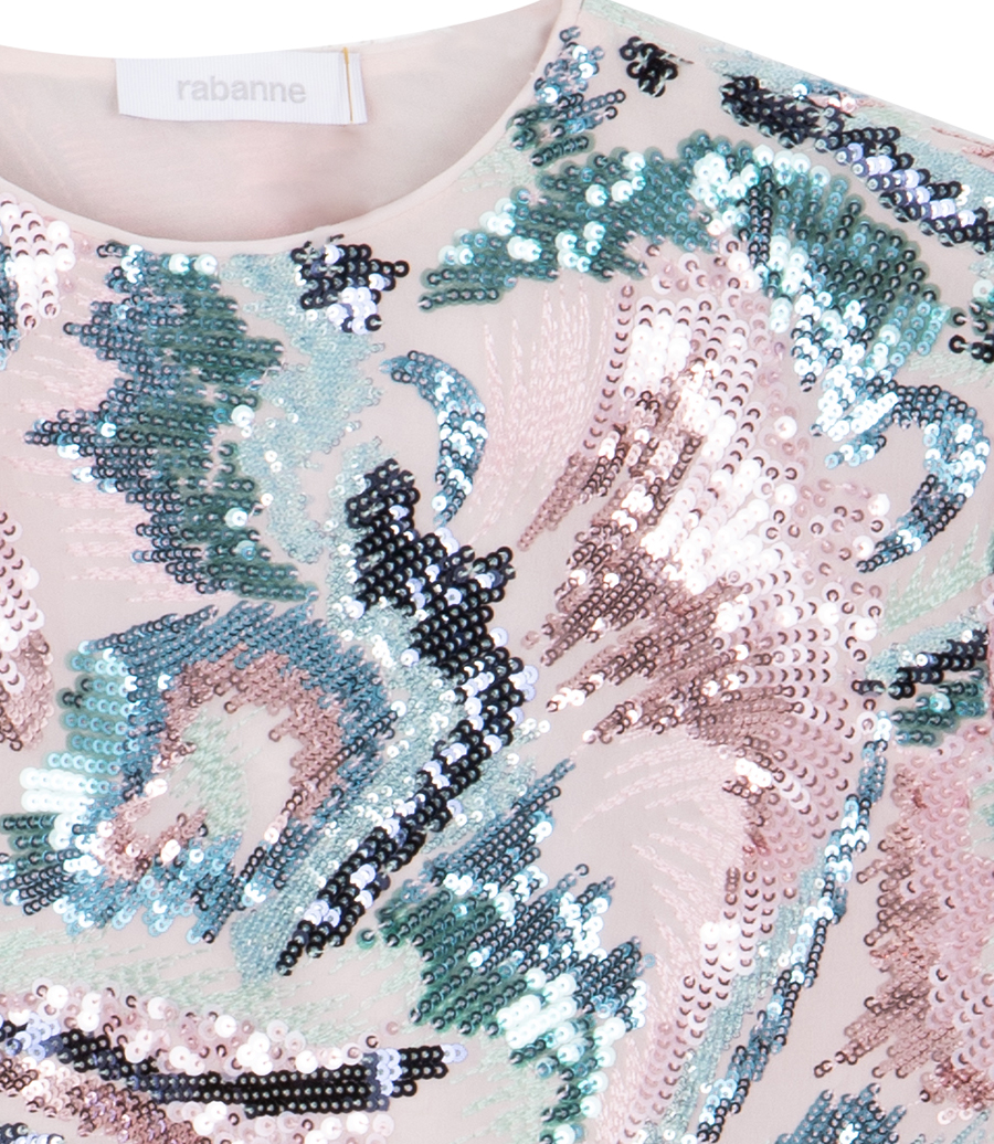 SEQUINS DETAILED LS TOP