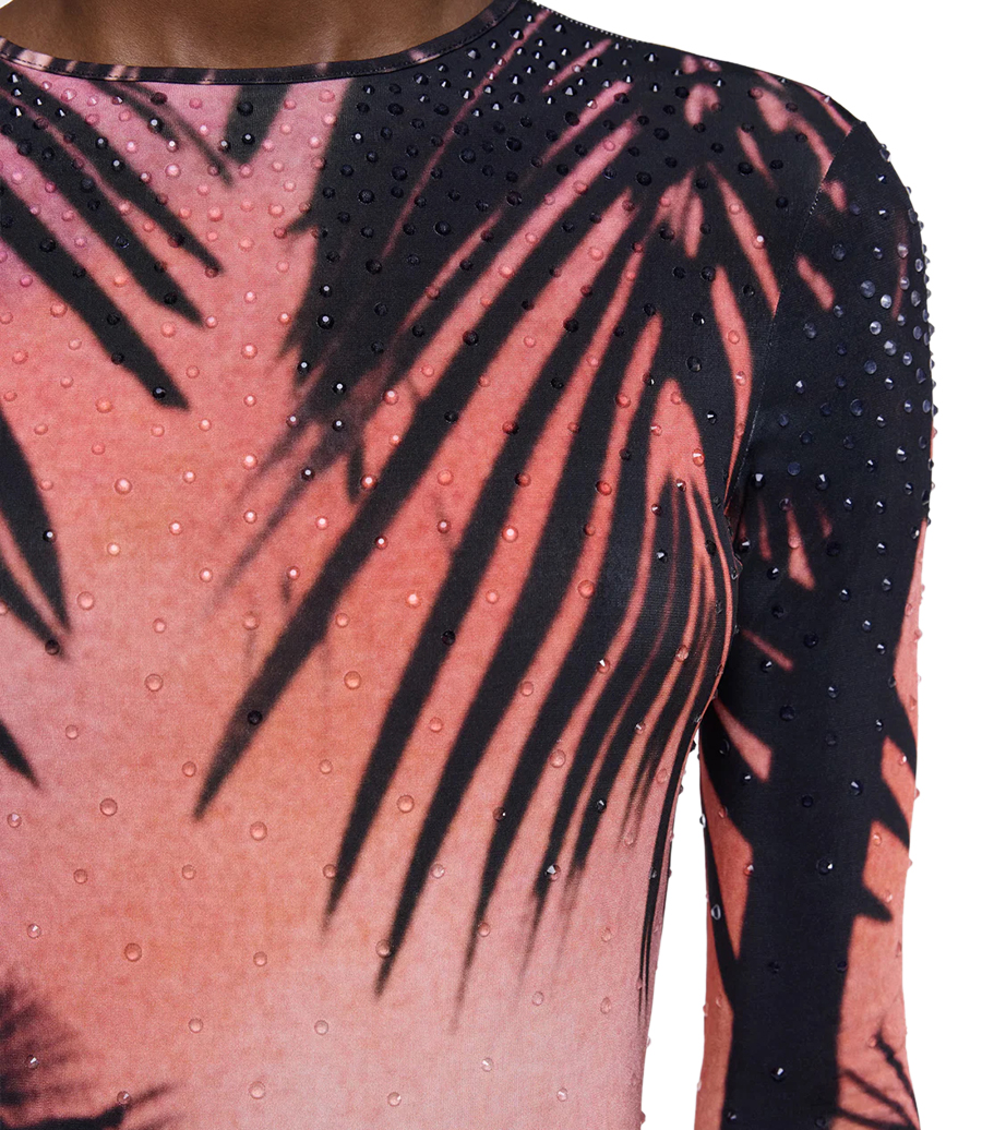 THUNDERSTORM PRINT MAXI DRESS