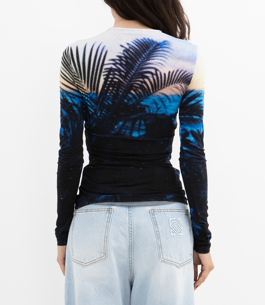 SUNSET PRINT LS TOP