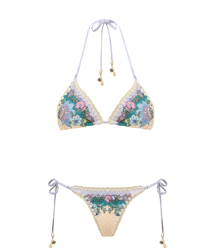 ZIMMERMANN - INDRA CROCHET DETAIL BIKINI