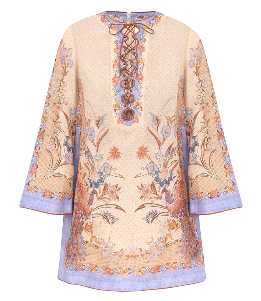 ZIMMERMANN - INDRA TUNIC MINI DRESS
