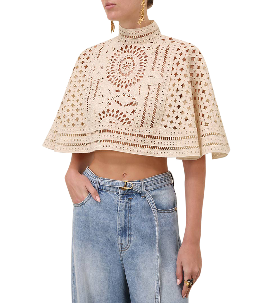 INDRA EMBROIDERED CAPE