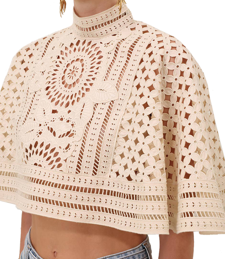 INDRA EMBROIDERED CAPE