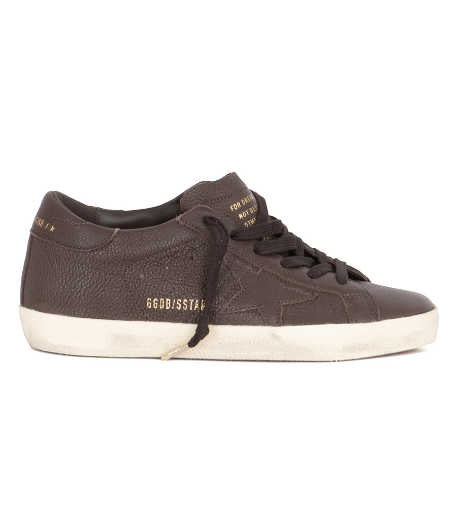 GOLDEN GOOSE  - BROWN STAR SUPER-STAR