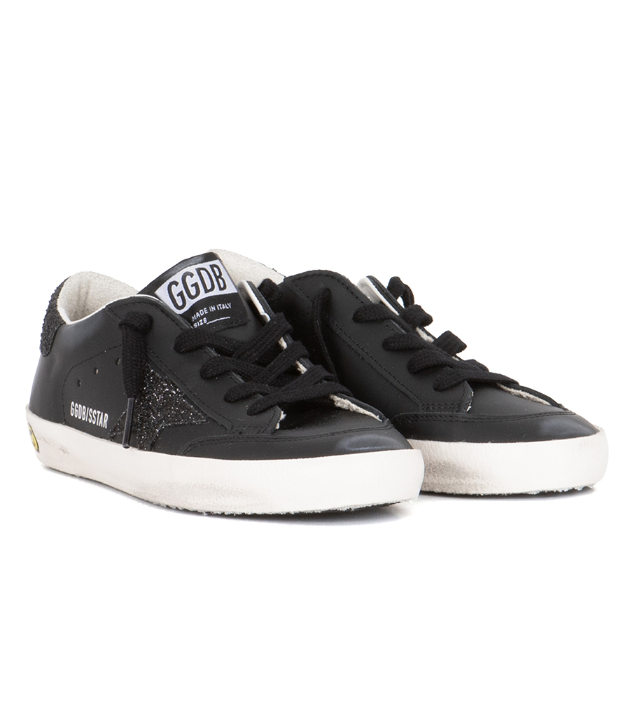 BLACK GLITTER STAR SUPER-STAR