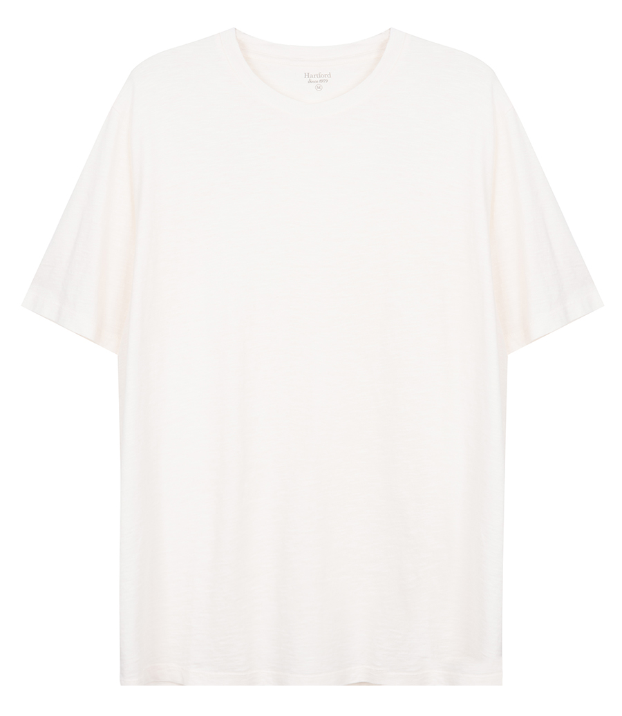 HARTFORD - SLUB JERSEY CREW T SHIRT