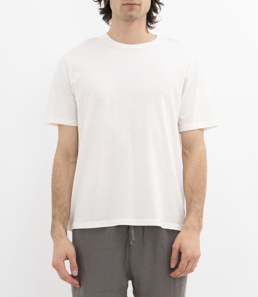SLUB JERSEY CREW T SHIRT