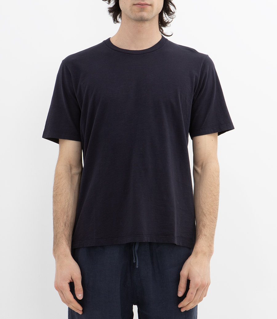 SLUB JERSEY CREW T SHIRT