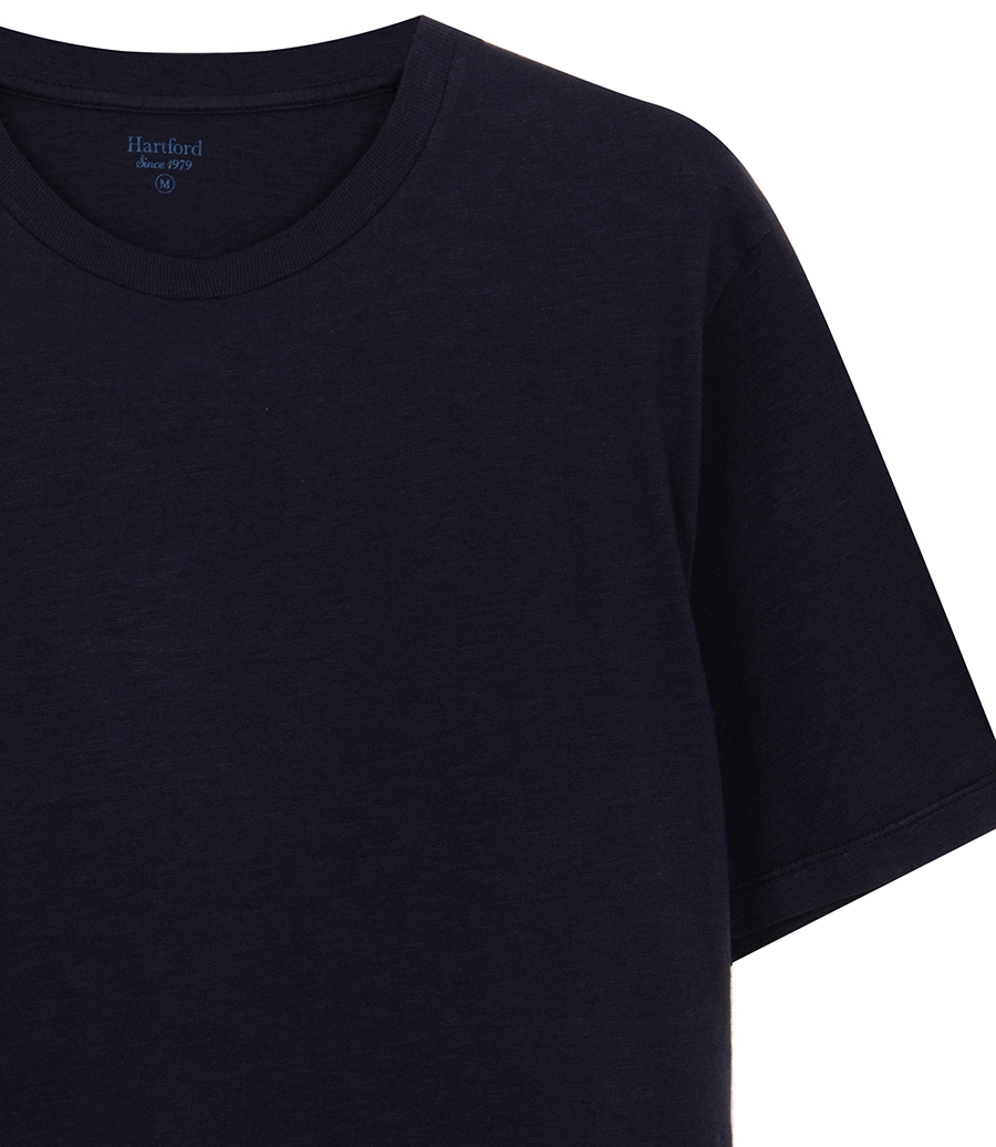SLUB JERSEY CREW T SHIRT