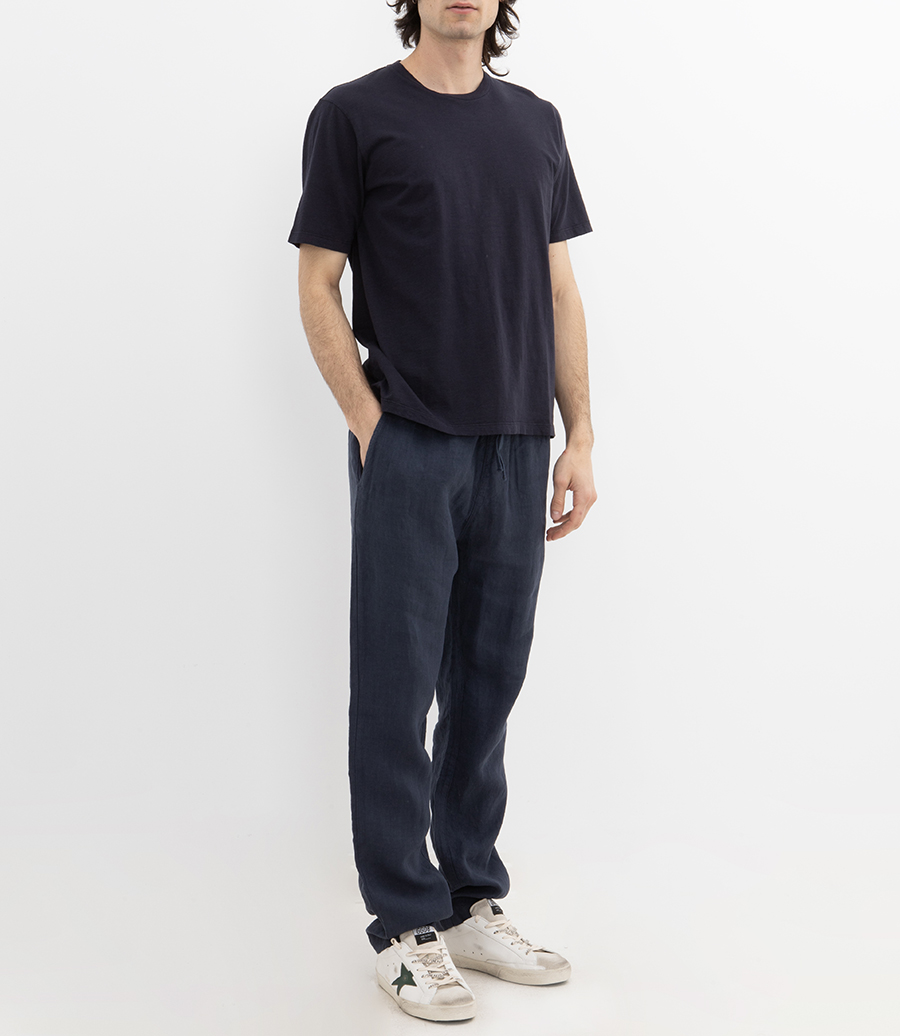 SLUB JERSEY CREW T SHIRT