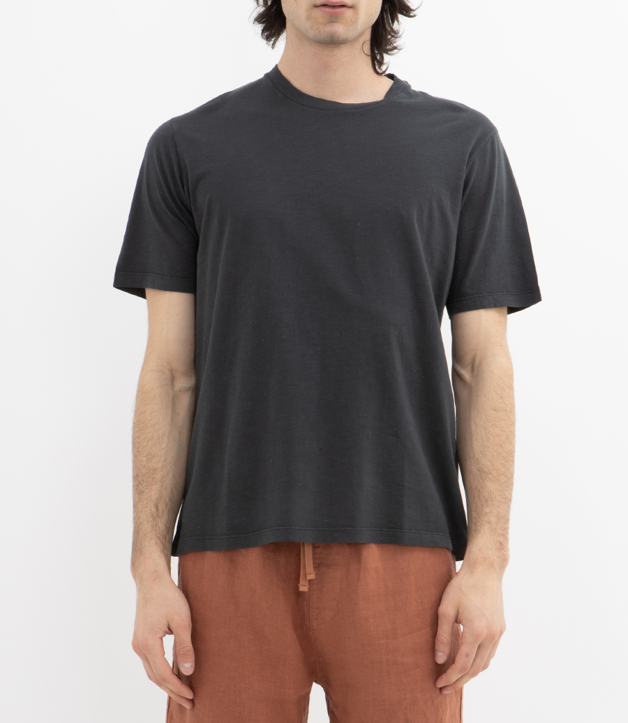 SLUB JERSEY CREW T SHIRT