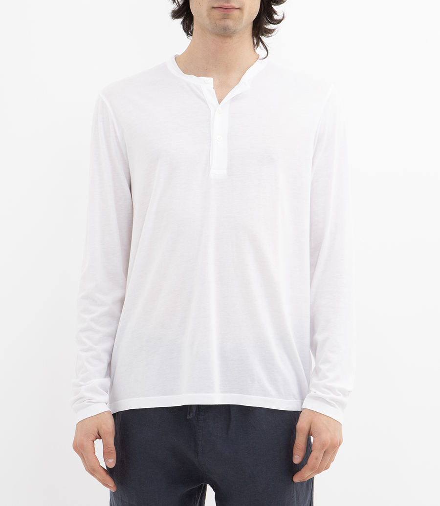 HENLEY  LYOCELL  LS T-SHIRT