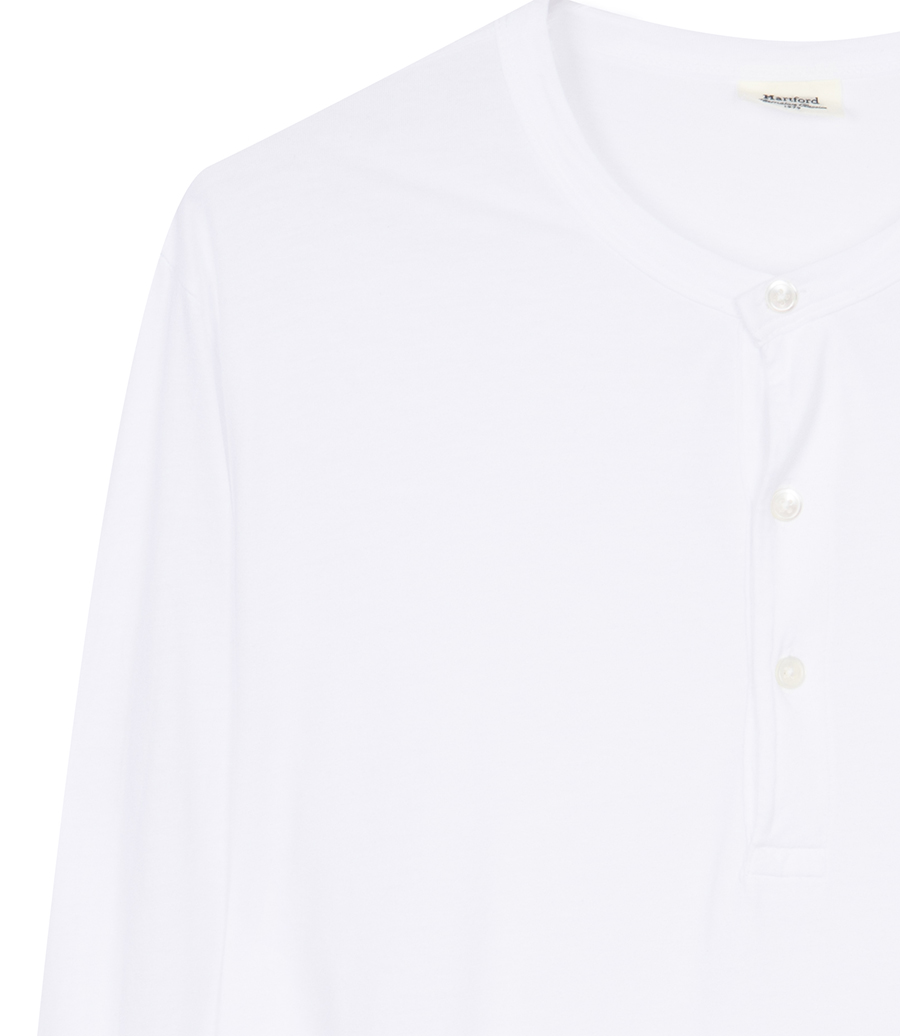 HENLEY  LYOCELL  LS T-SHIRT