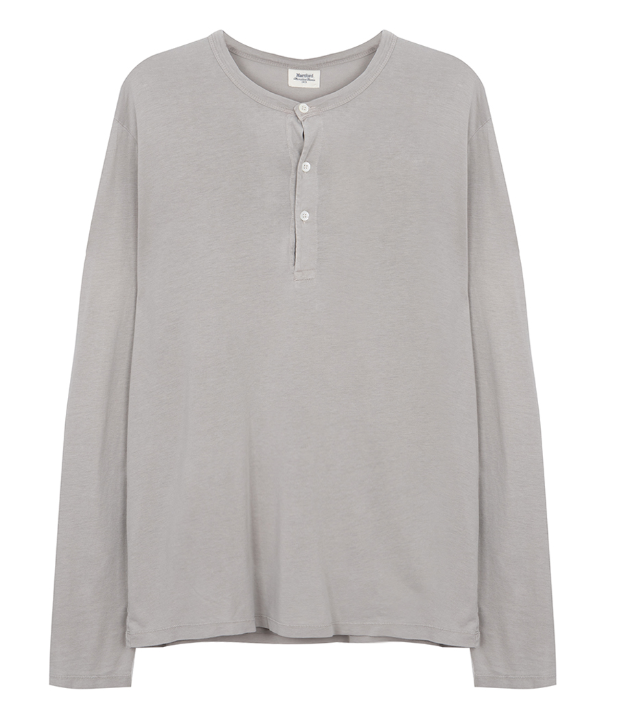 HARTFORD - HENLEY  LYOCELL  LS T-SHIRT