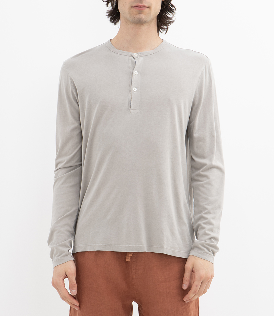 HENLEY  LYOCELL  LS T-SHIRT