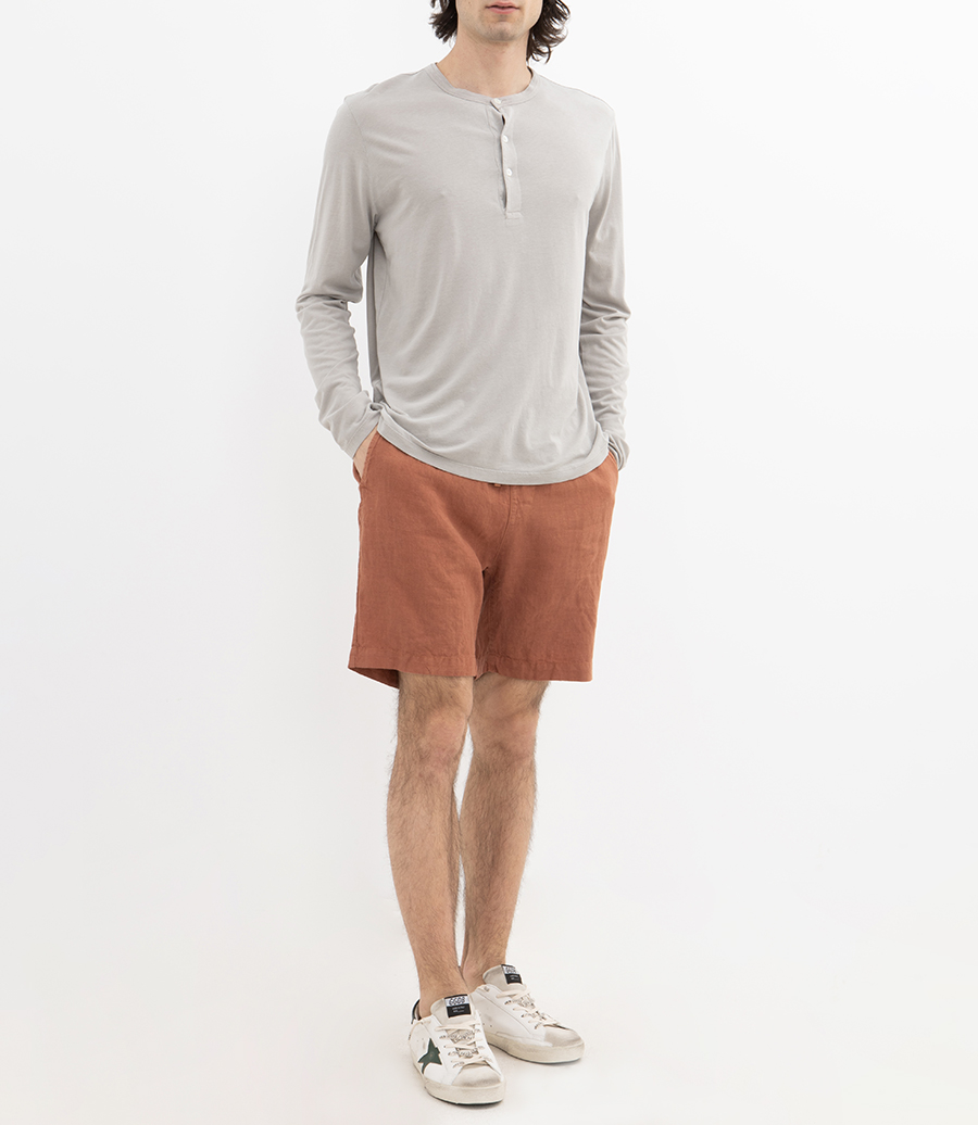 HENLEY  LYOCELL  LS T-SHIRT
