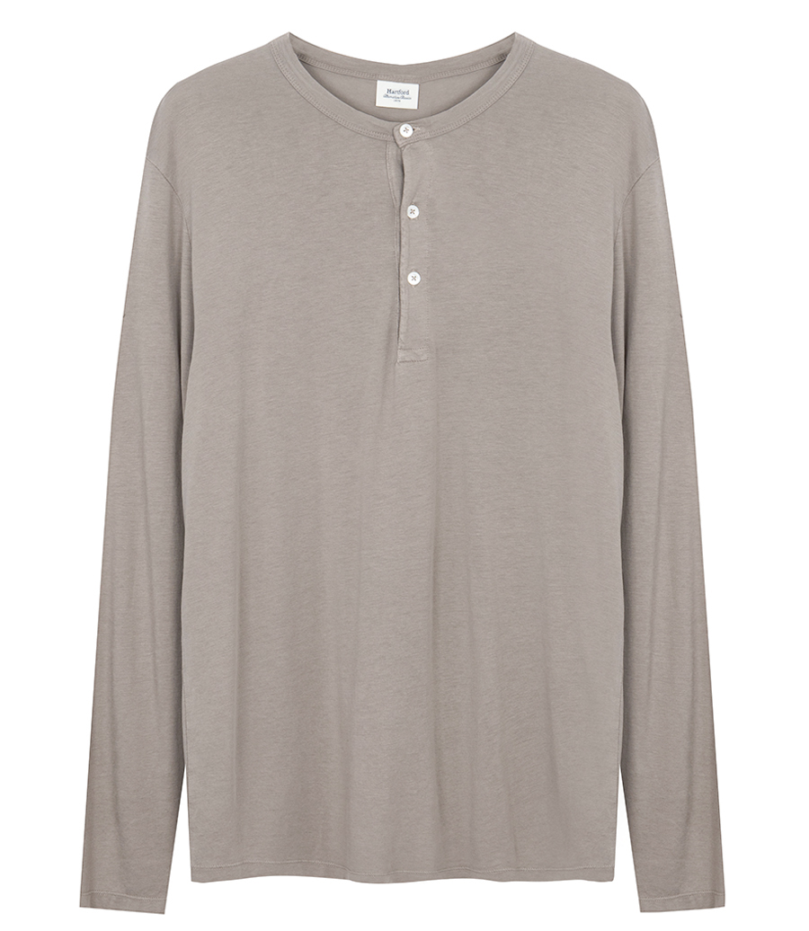 HARTFORD - HENLEY  LYOCELL  LS T-SHIRT
