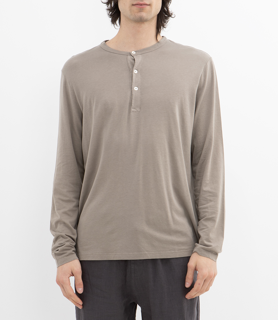 HENLEY  LYOCELL  LS T-SHIRT