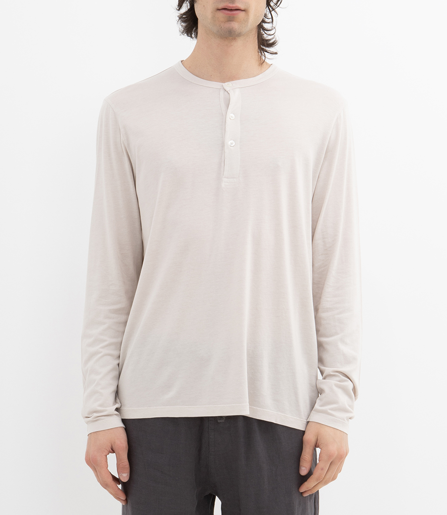 HENLEY  LYOCELL  LS T-SHIRT