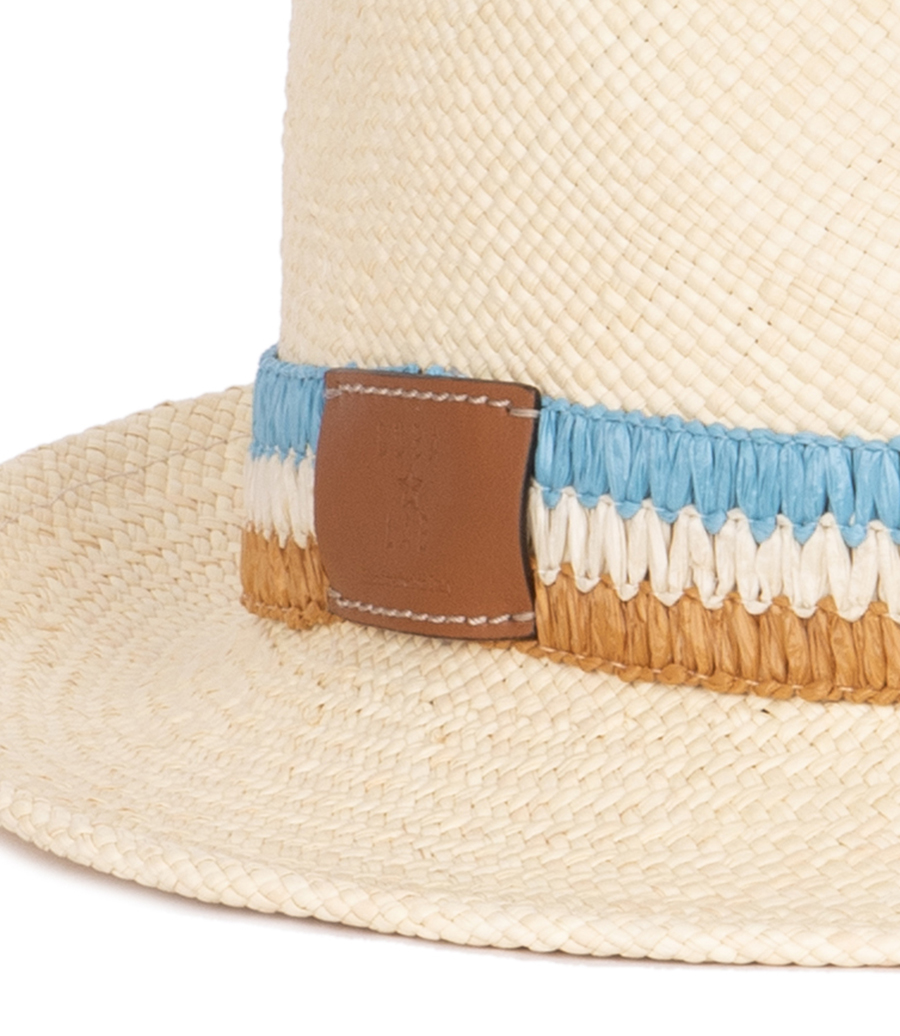 FEDORA RAFFIA SKY