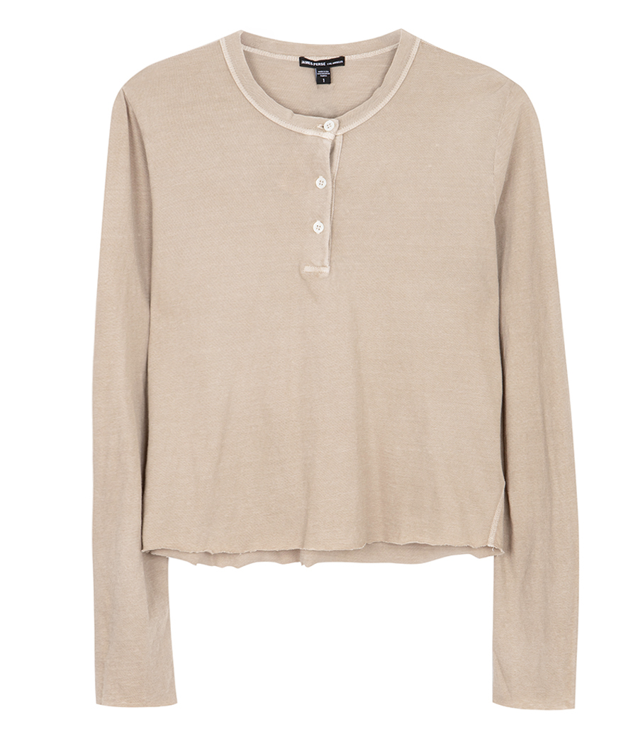 JAMES PERSE - SLUB JERSEY SHRUNKEN HENLEY