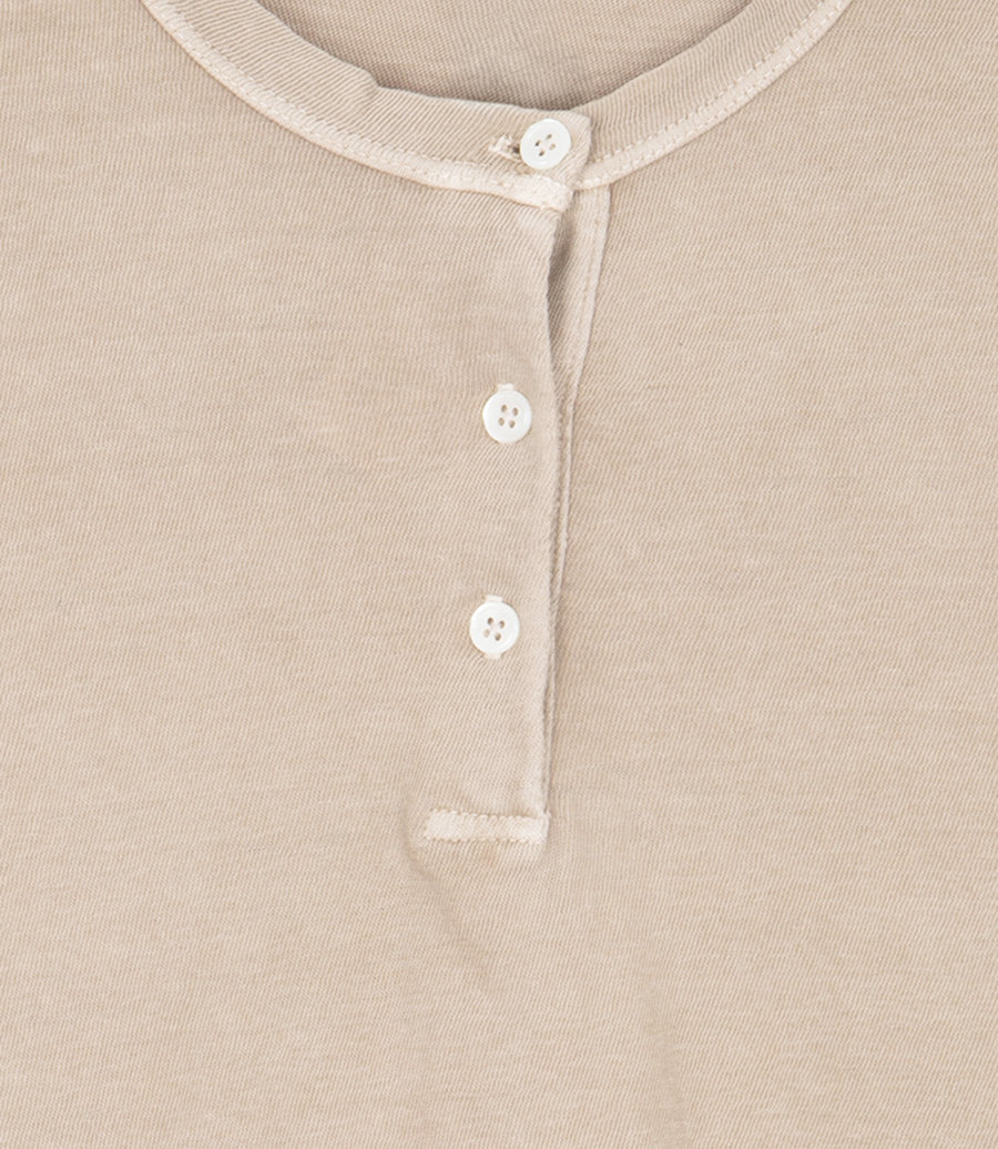 SLUB JERSEY SHRUNKEN HENLEY