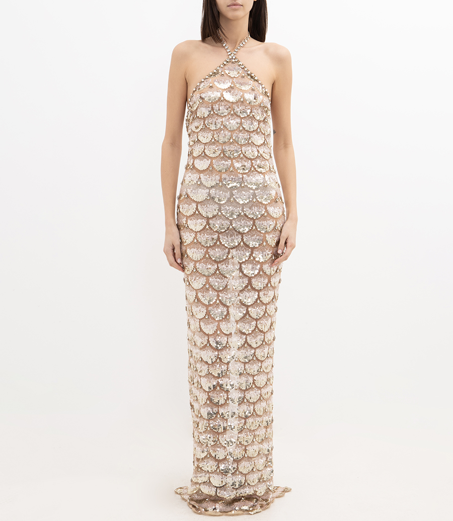 GENOVIA EMBR DRESS