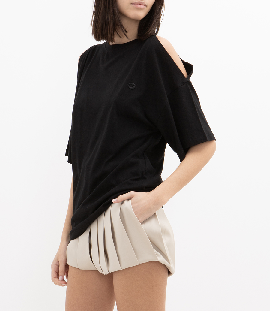 OPEN SHOULDER T-SHIRT