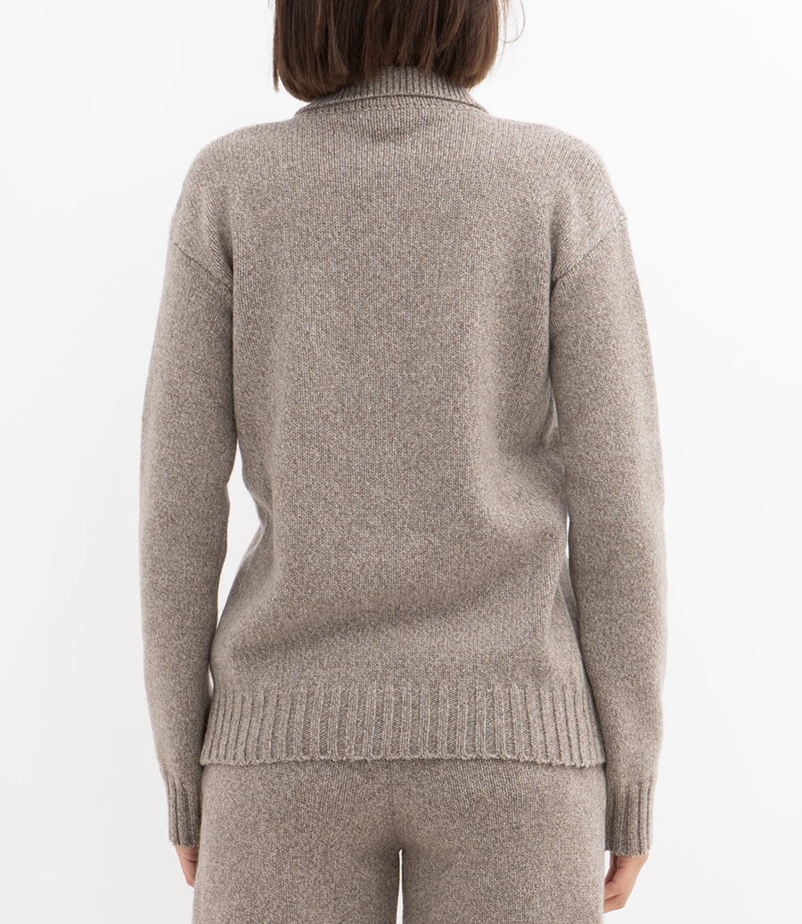 KNIT SHIRT CARDIGAN