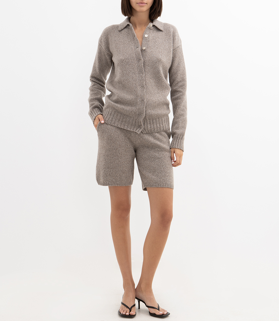 KNIT SHIRT CARDIGAN