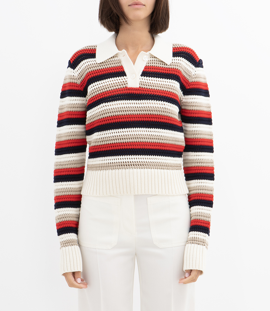 JOURNEY  KNIT CROPPED POLO