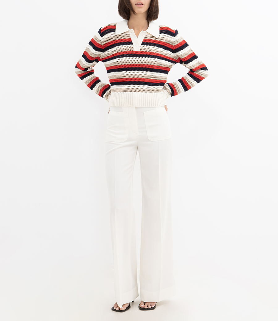 JOURNEY  KNIT CROPPED POLO