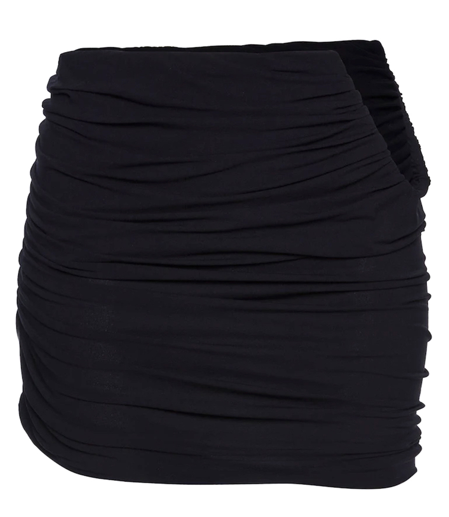MAGDA BUTRYM - HIP PLUNGE RUCHED MINI SKIRT
