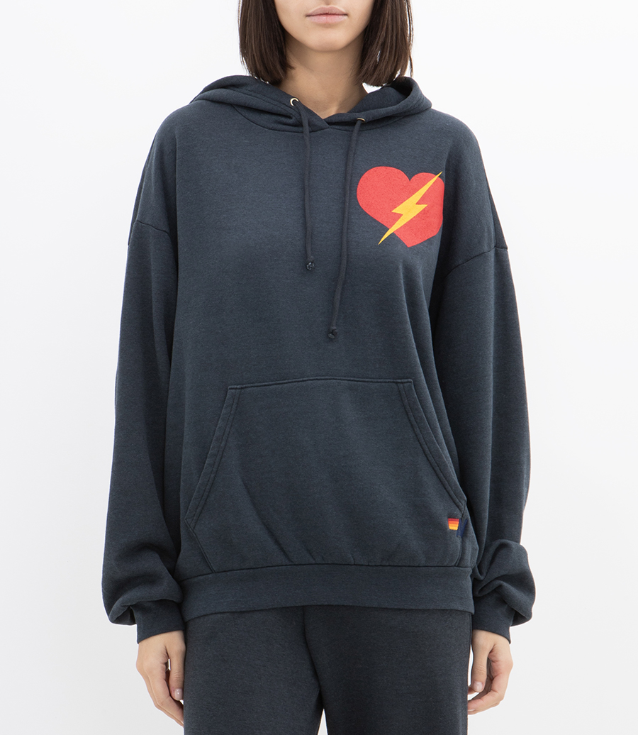 BOLT HEART PULLOVER HOODIE