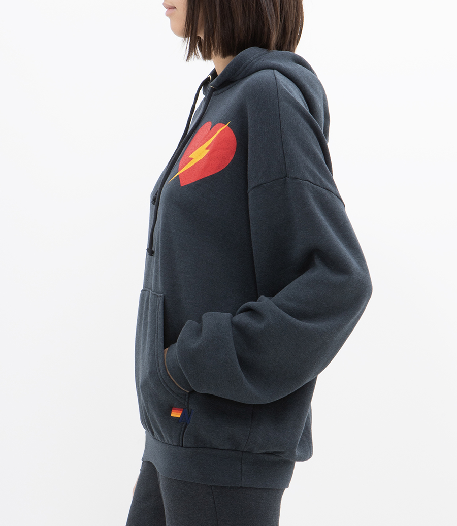 BOLT HEART PULLOVER HOODIE