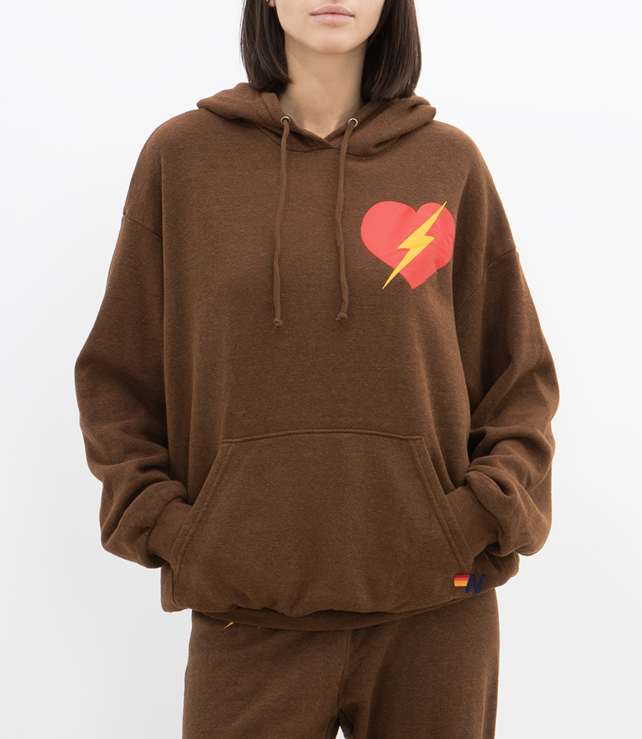 BOLT HEART PULLOVER HOODIE