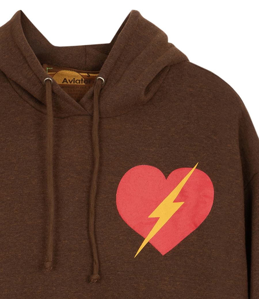 BOLT HEART PULLOVER HOODIE