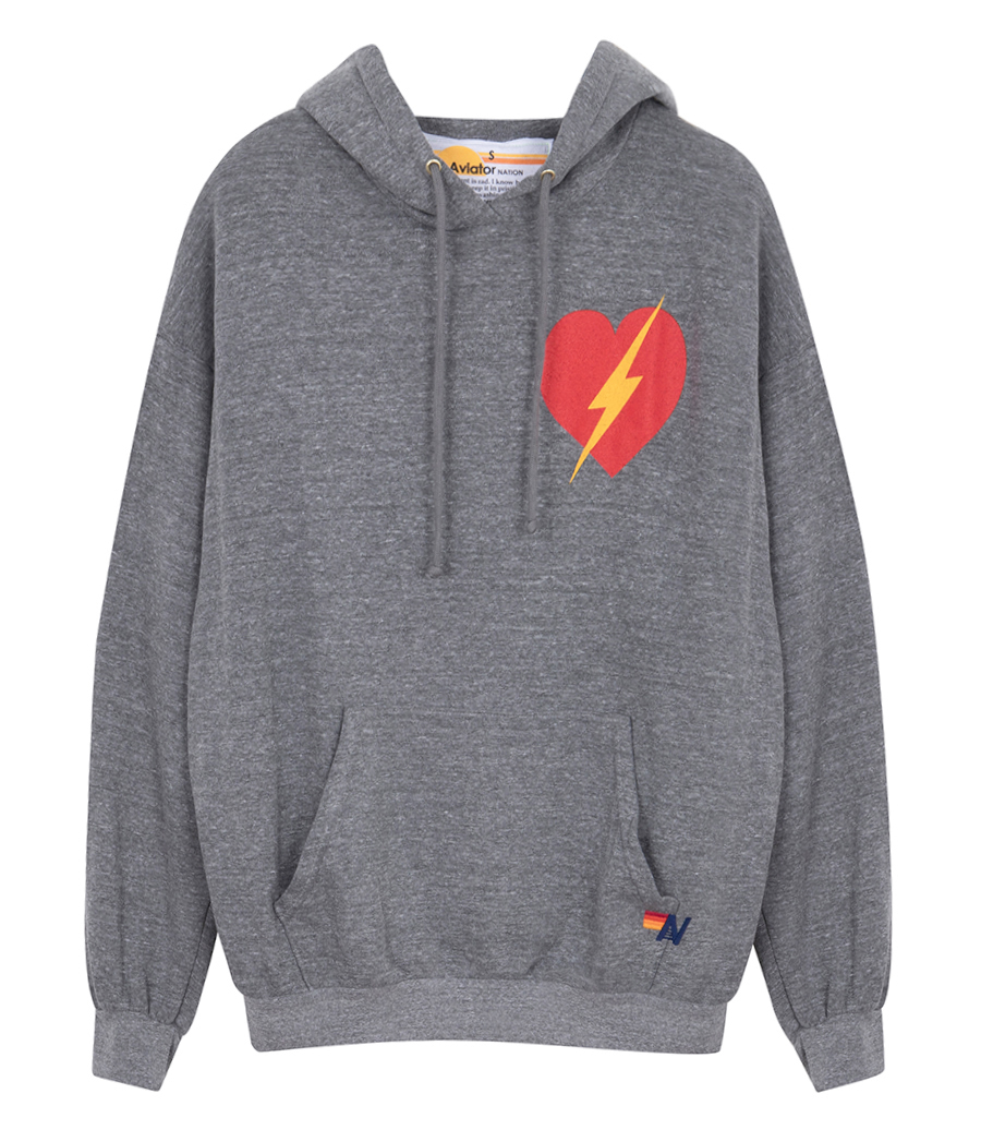 AVIATOR NATION - BOLT HEART PULLOVER HOODIE