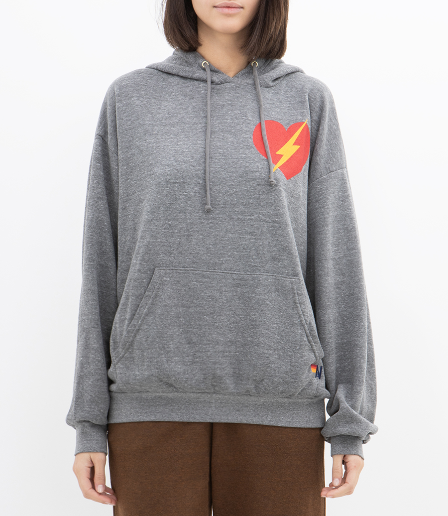 BOLT HEART PULLOVER HOODIE