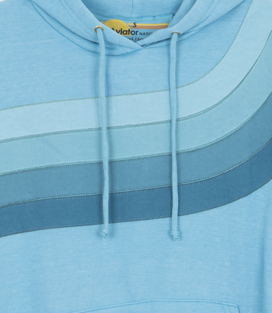 WAVE STRIPE 4 PULLOVER HOODIE