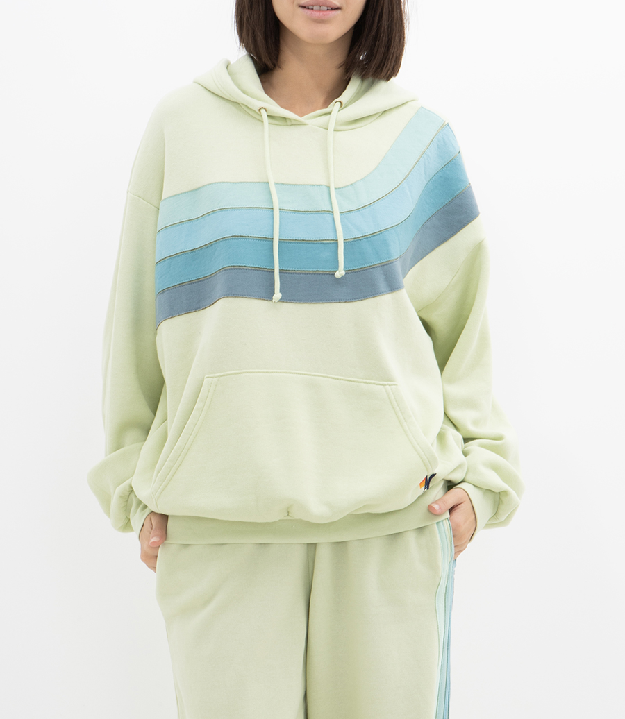 WAVE STRIPE 4 PULLOVER HOODIE